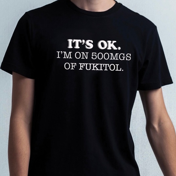 Men’s 500 mgs of Fukitol Tshirt Black - Picture 1 of 1